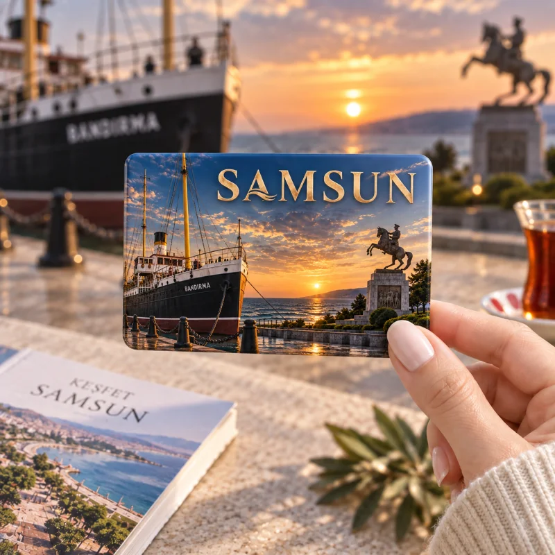 Samsun Magnet - Kişiye Özel Şehir Buzdolabı Magneti