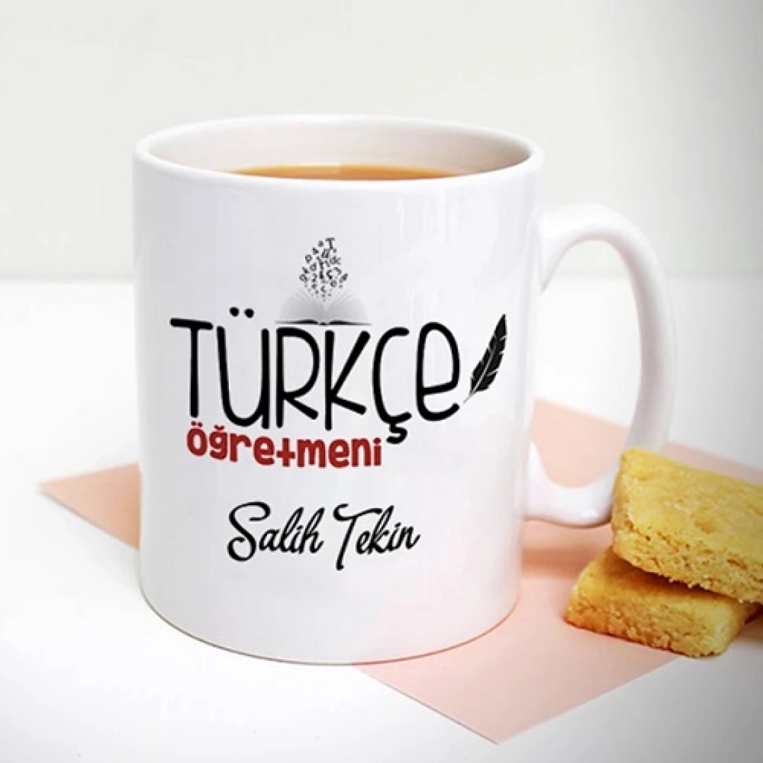 Türkçe Öğretmenine Hediye Kupa Bardak