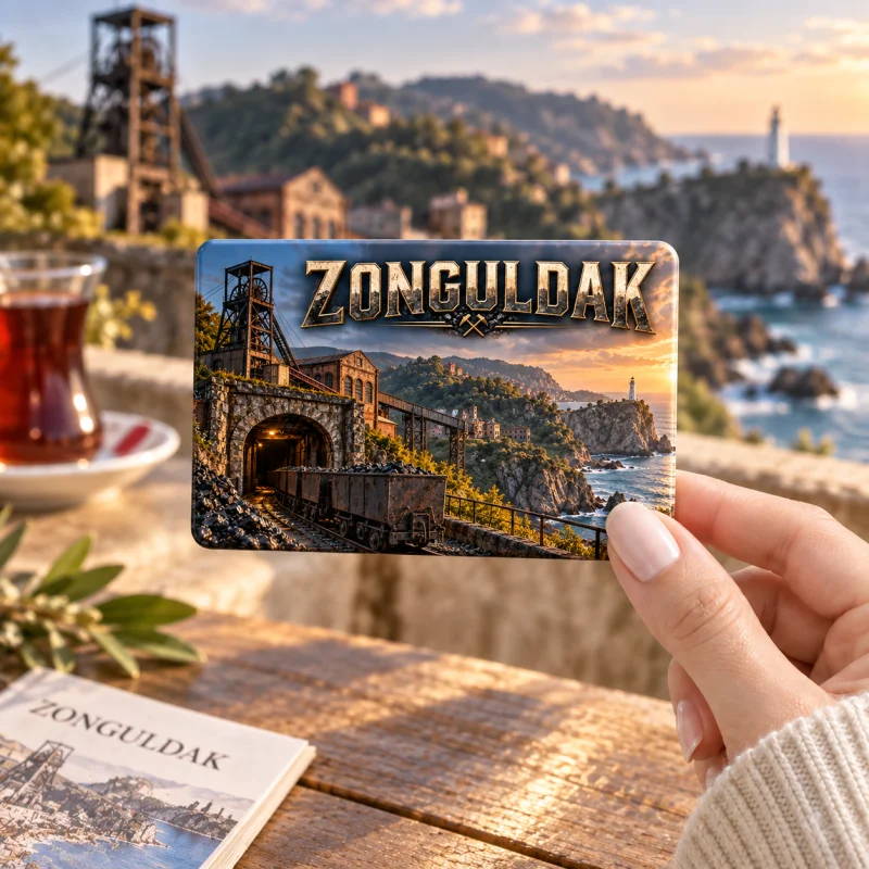 Zonguldak Magnet - Kişiye Özel Şehir Buzdolabı Magneti