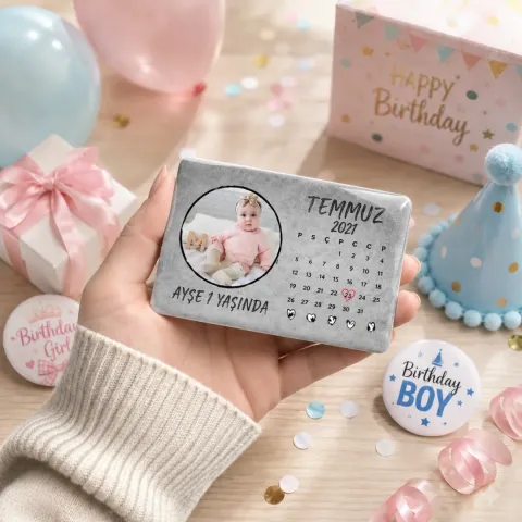 Takvim Tasarımlı Doğum Günü Magnet - 10 Adet