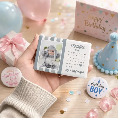 Takvim Tasarımlı Doğum Günü Magnet - 10 Adet
