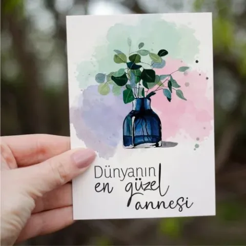 Dünyanın En Güzel Tanesi Motto Kartı