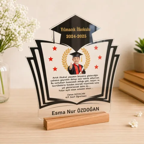 Kişiye Özel Pleksi Mezuniyet Plaketi