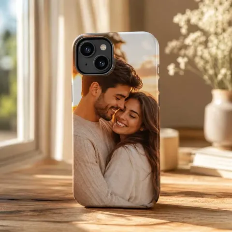 iPhone 13 Uyumlu Kişiye Özel Fotoğraf Baskılı Telefon Kılıfı - HD Baskı Darbe Emici Silikon Kılıf