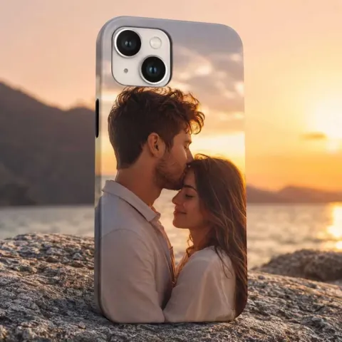 iPhone 14 Uyumlu Kişiye Özel Fotoğraf Baskılı Telefon Kılıfı - HD UV Baskı Darbe Emici Silikon Kılıf