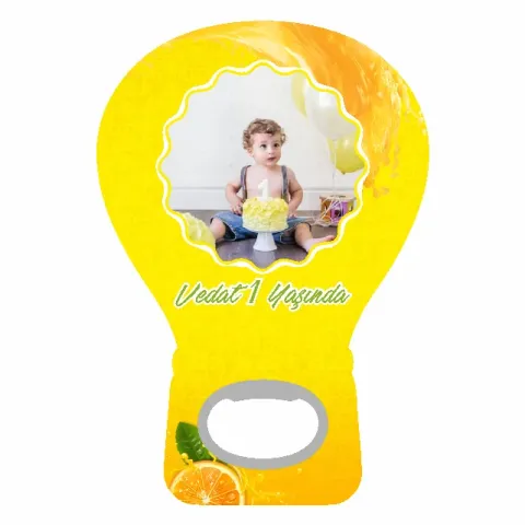Limon Temalı Balon Açacak Magneti