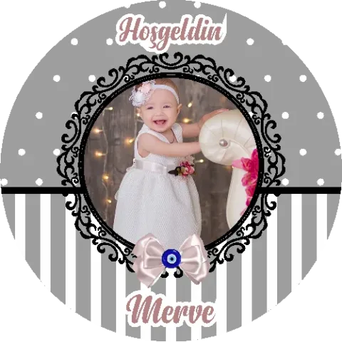 Yenidoğan Temalı Yuvarlak Açacak Magneti