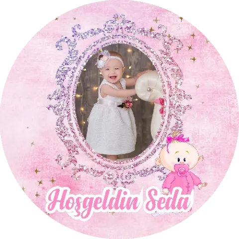 Yenidoğan Temalı Yuvarlak Açacak Magneti