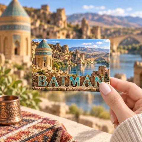 Batman Magnet - Kişiye Özel Şehir Buzdolabı Magneti