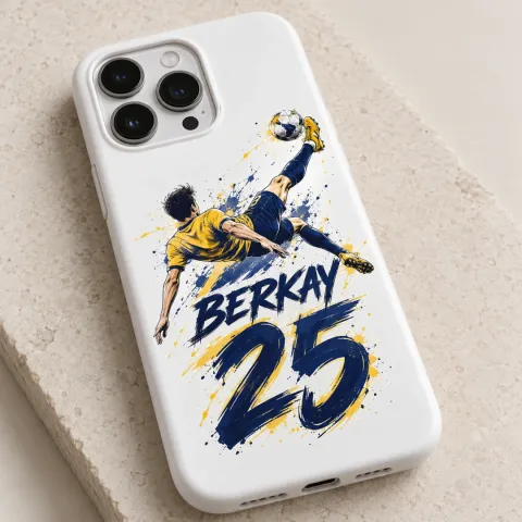 Futbol Forma Temalı Bisiklet Vuruşu Baskılı Taraftar Model 1 Telefon Kılıfı - Tüm Modeller