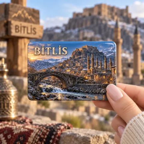 Bitlis Magnet - Kişiye Özel Şehir Buzdolabı Magneti