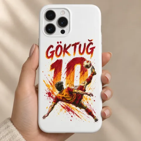 Futbol Forma Temalı Bisiklet Vuruşu Baskılı Taraftar Model 2 Telefon Kılıfı - Tüm Modeller