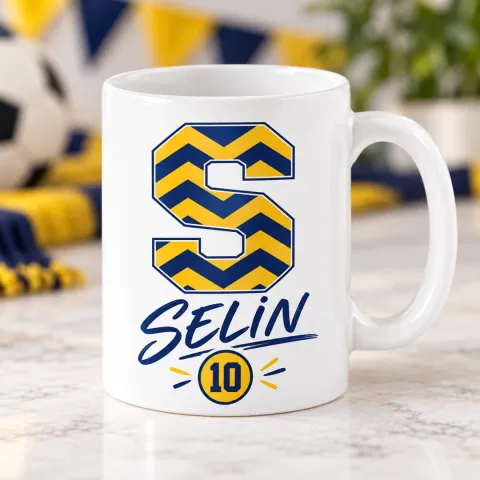 Kişiye Özel Futbol Taraftar Minimal Spor Tasarım Kupa Bardak