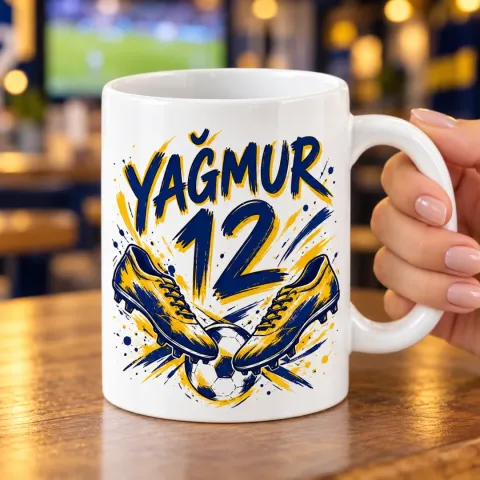 Kişiye Özel Futbol Taraftar Pankart Taraftar Kupa Bardak