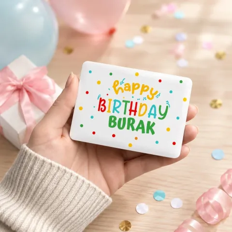 Kişiye Özel Happy Birthday Rengarenk Harfli Doğum Günü Magneti - 10 Adet