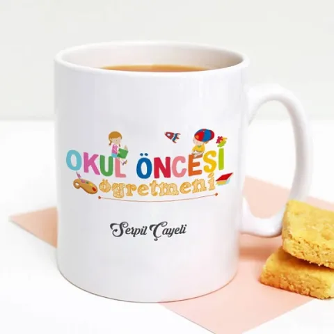 Okul Öncesi Öğretmenlerine Hediye Kupa Bardak