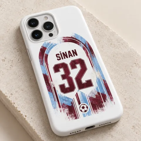 Bordo-Gök Mavisi Taraftar Model 2 Telefon Kılıfı - Tüm Modeller